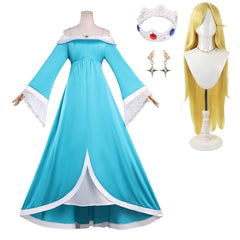 The Super Mario Galaxy Movie (2026) Rosalina Blue Dress Accessories Outfits Cosplay Costume