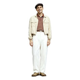 The Truman Show Truman Burbank White Jacket Red Shirt Set Outfits Cosplay Costume