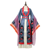 Though I Am An Inept Villainess (2026) Shu Keigetsu Blue Red Hanfu Outfits Cosplay Costume