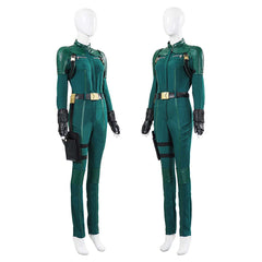 Thunderbolts (2025) Black Widow Yelena Belova Green Jumpsuit Outfits Cosplay Costume