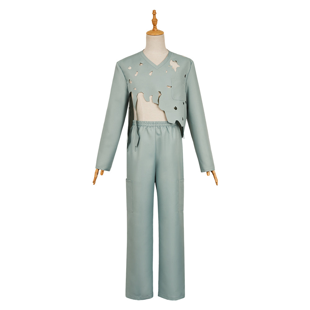 Thunderbolts (2025) Bob Sentry Blue Damaged Uniform Set Outfits Cosplay Costume