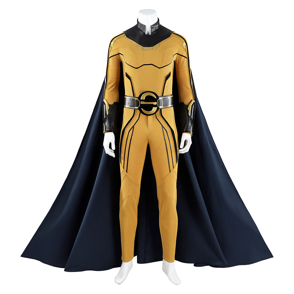 Thunderbolts (2025) Sentry Yellow Jumpsuit Black Cloak Outfits Cosplay Costume