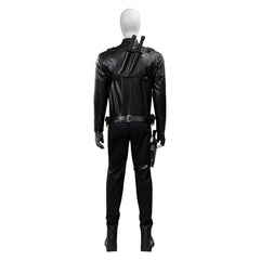 Thunderbolts (2025) Winter Soldier Bucky Barnes Black Leather Set Outfits Cosplay Costume