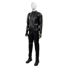 Thunderbolts (2025) Winter Soldier Bucky Barnes Black Leather Set Outfits Cosplay Costume