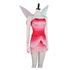 Tinker Bell Rosetta Pink Dress Outfits Cosplay Costume Halloween Carnival Suit
