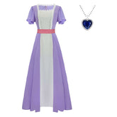 Titanic Rose DeWitt Bukater Purple Dress Set Outfits Cosplay Costume