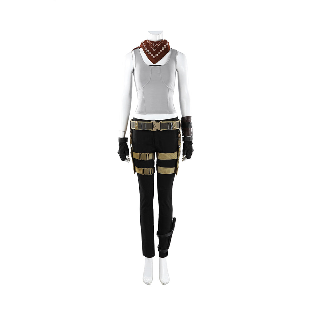 Tomb Raider: Catalyst (2027) Lara Croft Gray Black Set Outfits Cosplay Costume
