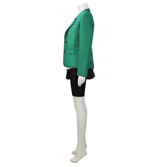 Tomo-chan Is A Girl! Tomo Aizawa Green School Uniform Set Outfits Cosplay Costume