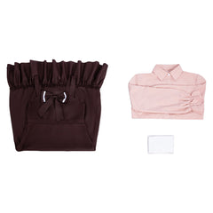 Toradora Aisaka Taiga Brown Dress Shirt Set Outfits Cosplay Costume