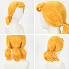 Toy Story (2026) Bo Peep Yellow Cosplay Wig Heat Resistant Synthetic Hair Accessories Props