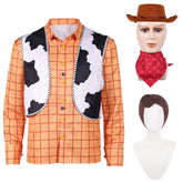 Toy Story (2026) Woody Cowboy Vest Yellow Shirt Set Outfits Cosplay Costume