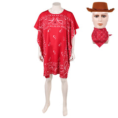 Toy Story (2026) Woody Red Cloak Poncho Cowboy Outfits Cosplay Costume