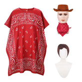 Toy Story (2026) Woody Red Cowboy Cloak Poncho Only Outfits Cosplay Costume