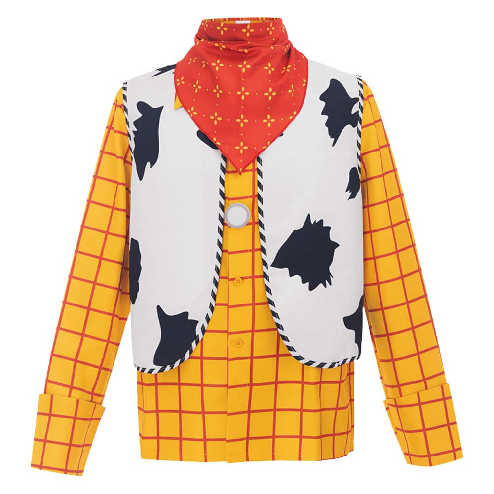 Toy Story (2026) Woody Yellow Shirt Vest Cowboy Outfits Cosplay Costume