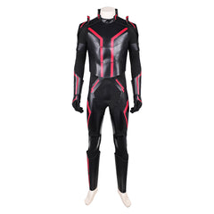 Tron: Ares (2025) Ares Black Red Jumpsuit Set Outfits Cosplay Costume