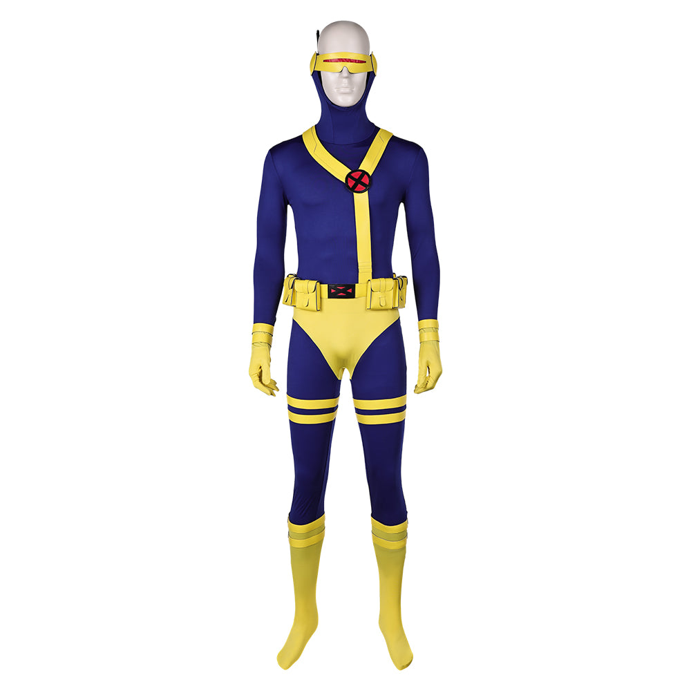 TV X Men 97 2024 Scott Summers Jumpsuit Outfits Cosplay Costume Halloween Carnival Suit