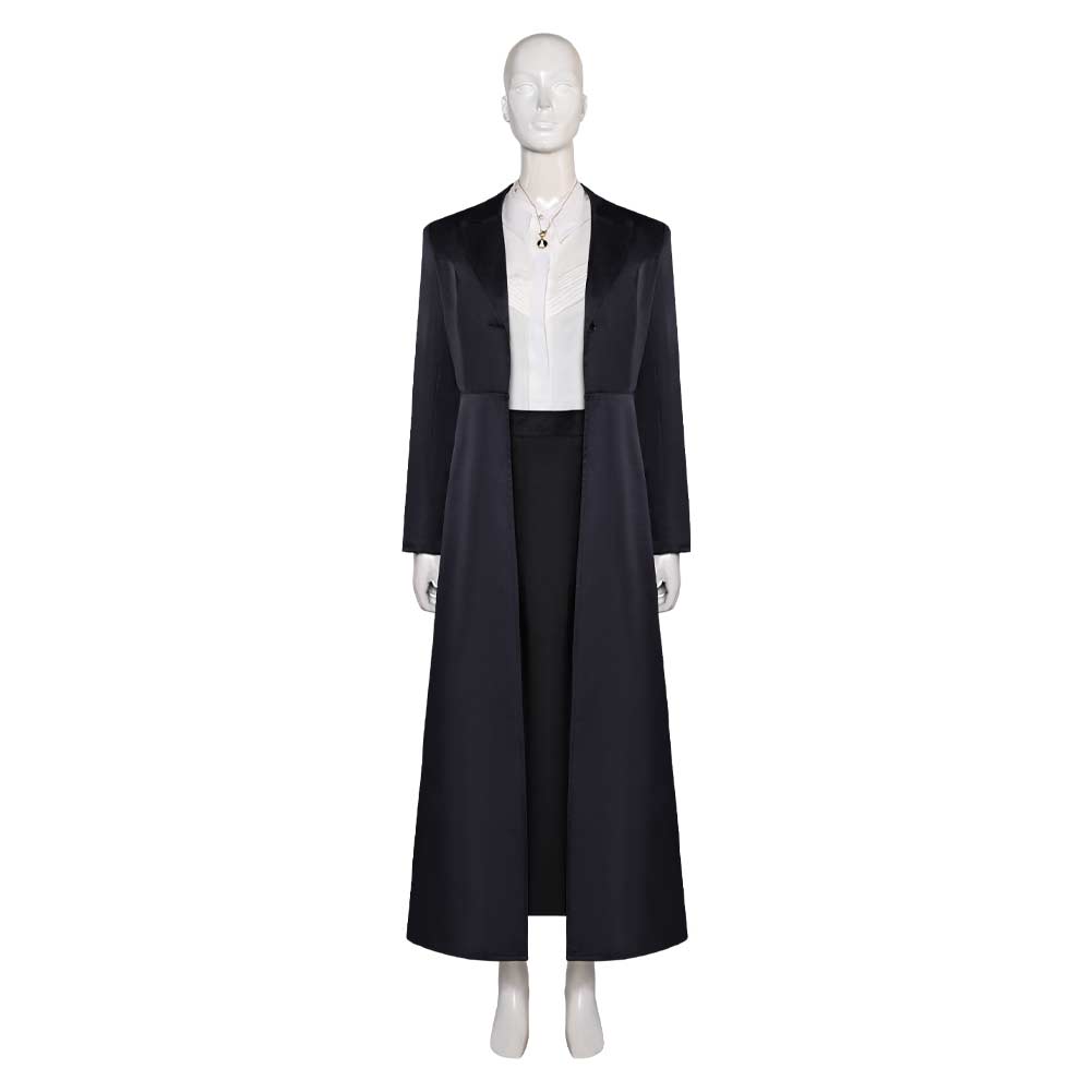 TV Agatha All Along (2024) Agatha Harkness Black Dress OutfitsCosplay Costume  Halloween Carnival Suit