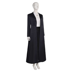 TV Agatha All Along (2024) Agatha Harkness Black Dress OutfitsCosplay Costume  Halloween Carnival Suit