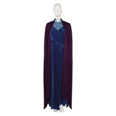 TV Agatha All Along (2024) Agatha Harkness Blue Dress Cloak Outfits Cosplay Costume Halloween Carnival Suit
