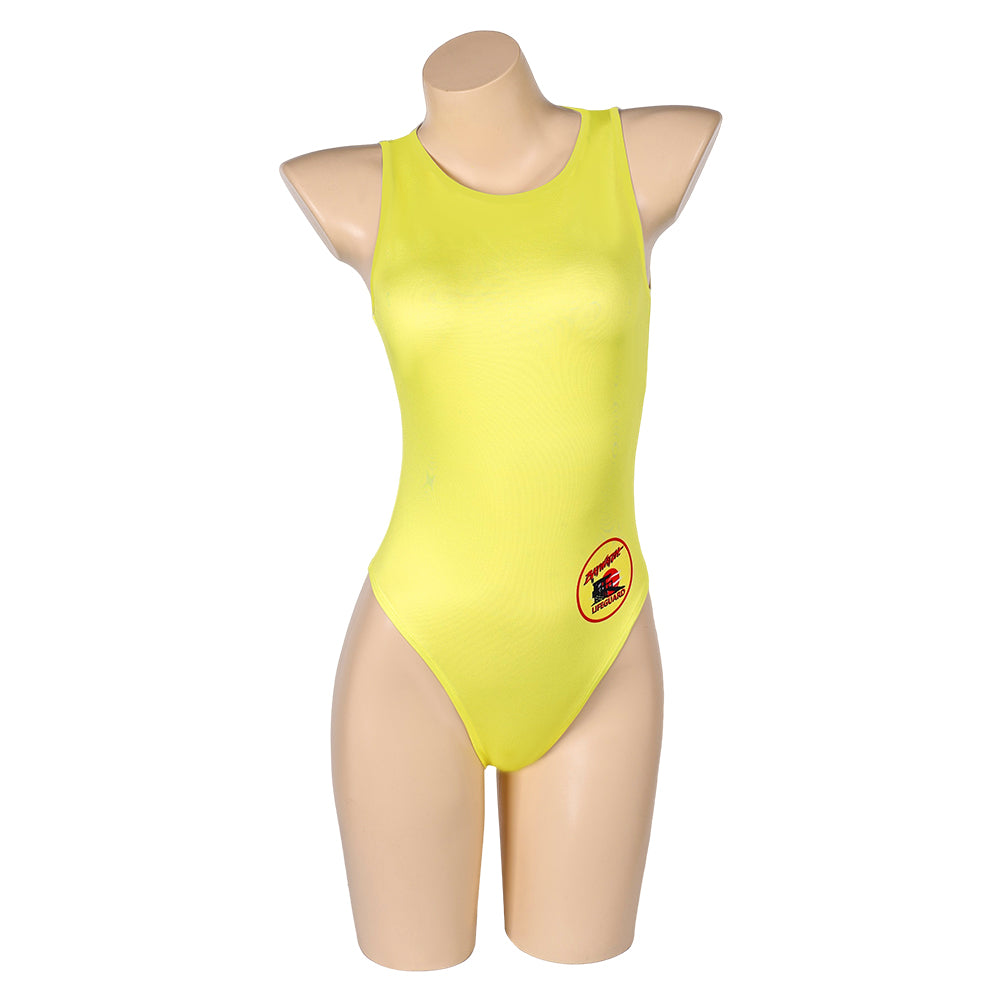 TV Baywatch (2024) Baywatch Yellow Swimsuit Cosplay Costume Outfits Halloween Carnival Suit