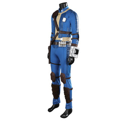 TV Fallout (2024) Maximus Men's Vault 33 Dweller Blue Jumpsuit Set Outfits Cosplay Costume Halloween Carnival Suit