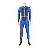 TV Fallout (2024) Men Printed Vault 33 Dweller Blue Jumpsuit Outfits Cosplay Costume Halloween Carnival Suit