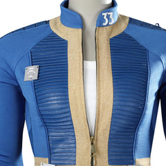 TV Fallout (2024) Women Vault 33 Dweller Blue Jumpsuit Outfits Cosplay Costume Halloween Carnival Suit