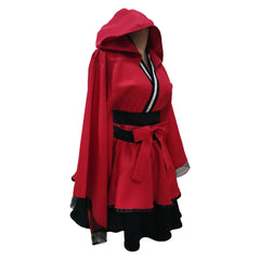 TV Fullmetal Alchemist Edward Elric Red Lolita Outfits Cosplay Costume Halloween Carnival Suit