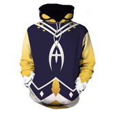 TV Hazbin Hotel (2024) Adam Blue Hoodie Outfits Cosplay Costume Halloween Carnival Party Suit
