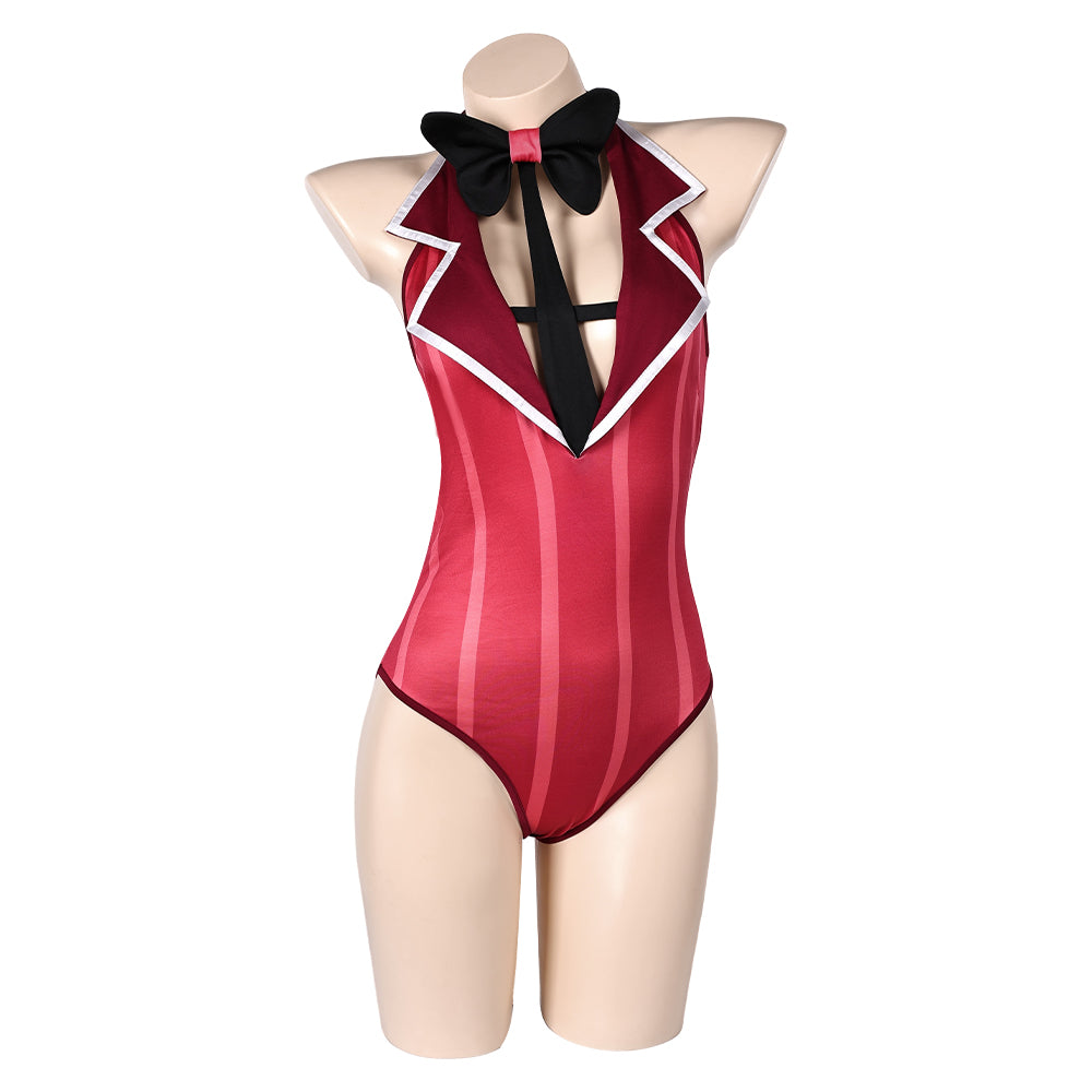 TV Hazbin Hotel (2024) Alastor Red Swimsuit Cosplay Costume Outfits Halloween Carnival Suit