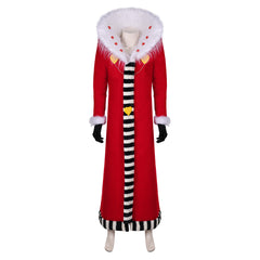 TV Hazbin Hotel (2024) Valentino Red Coat Outfits Cosplay Costume Halloween Carnival Suit
