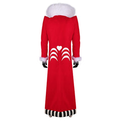 TV Hazbin Hotel (2024) Valentino Red Coat Outfits Cosplay Costume Halloween Carnival Suit