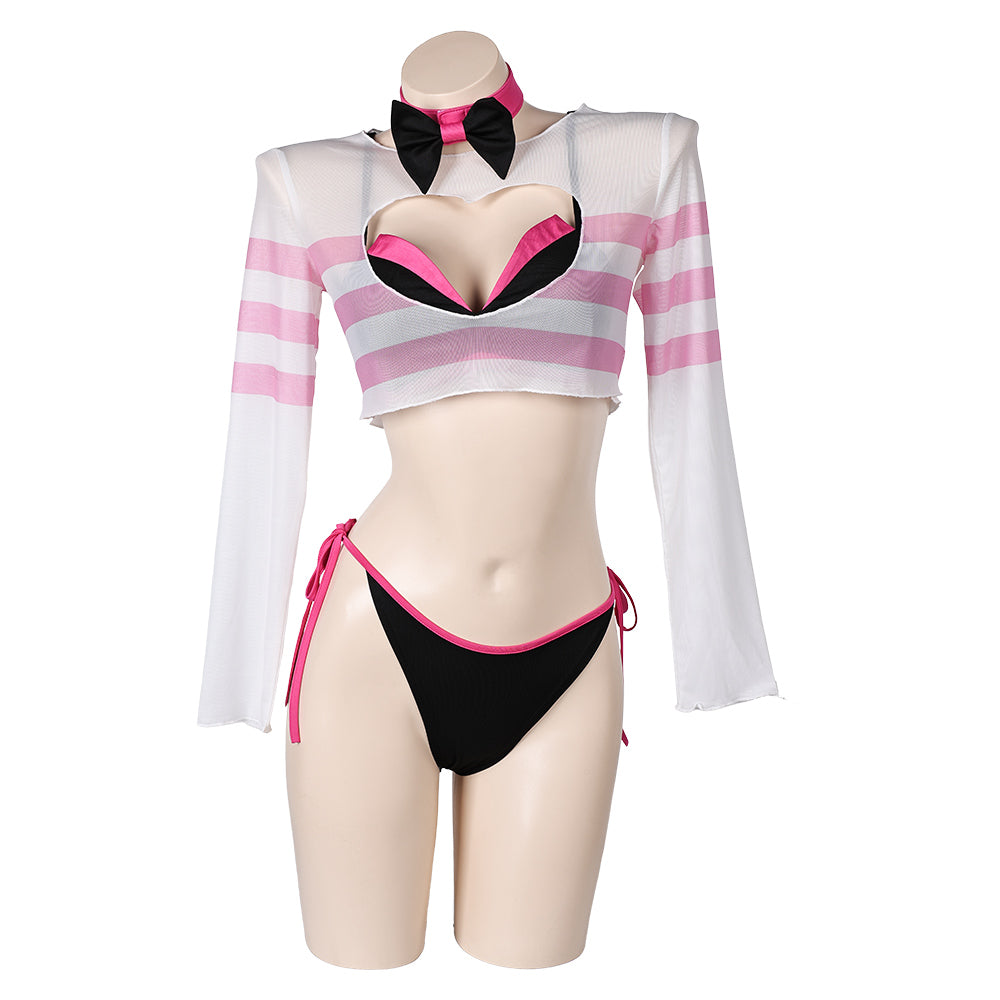 TV Hazbin Hotel Angel Dust Swimsuit Cosplay Costume Outfits Halloween Carnival Suit