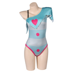 TV Helluva Boss 2 (2024) Fizzarolli Blue Swimsuit Outfits Hazbin Hotel Cosplay Costume Halloween Carnival Suit - Coshduk