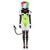 TV Helluva Boss 2 (2024) Fizzarolli Green Clown Bodysuit Cosplay Outfits Costume Halloween Carnival Suit