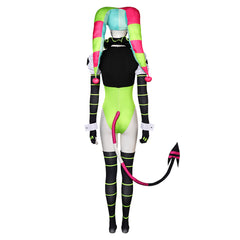 TV Helluva Boss 2 (2024) Fizzarolli Green Clown Bodysuit Cosplay Outfits Costume Halloween Carnival Suit