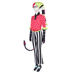 TV Helluva Boss Season 2 (2024) Fizzarolli Red Polka DotOutfits Hazbin Hotel Cosplay Costume Halloween Carnival Suit