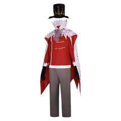 TV Helluva Boss Stolas Red Set Outfits Cosplay Costume Halloween Carnival Suit