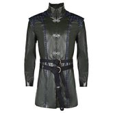 TV House Of The Dragon Season 2 (2024) Aemond Targaryen Black Blue Coat Blindfold Outfits Cosplay Costume Halloween Carnival Suit