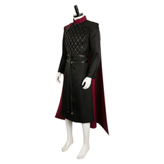 TV House Of The Dragon Season 2 (2024) Jacaerys Velaryon Black Cloak Outfits Cosplay Costume Halloween Carnival Suit