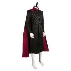 TV House Of The Dragon Season 2 (2024) Jacaerys Velaryon Black Cloak Outfits Cosplay Costume Halloween Carnival Suit