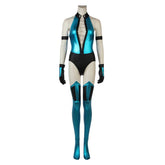 Ultimate Mortal Kombat 3 Kitana Blue Jumpsuit Set Outfits Cosplay Costume