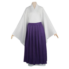 Uraume White Black Robe Monk Set Outfits Cosplay Costume Halloween Suit