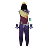 Valorant Miks Yellow Vest Pants Set Outfits Cosplay Costume Halloween Suit