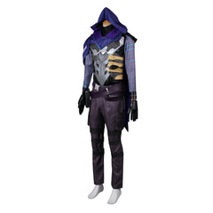Valorant Omen Blue Purple Set Outfits Cosplay Costume