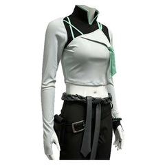 Valorant Sage Gray Black Battle Set Summit Outfits Cosplay Costume