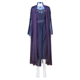 Wanda Vision Agatha Harkness Purple Blue Dress Set Outfits Cosplay Costume