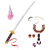 Mv Rivals (2024) 3D Printing Weapons Mask Necklace Psylocke Katana Cosplay Props Accessories