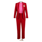 Weapons Aunt Gladys Red Pink Suit Set Outfits Halloween Cosplay Costume