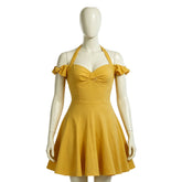 West Side Story 2021 Musical Anita Yellow Dress Outfits Cosplay Costume